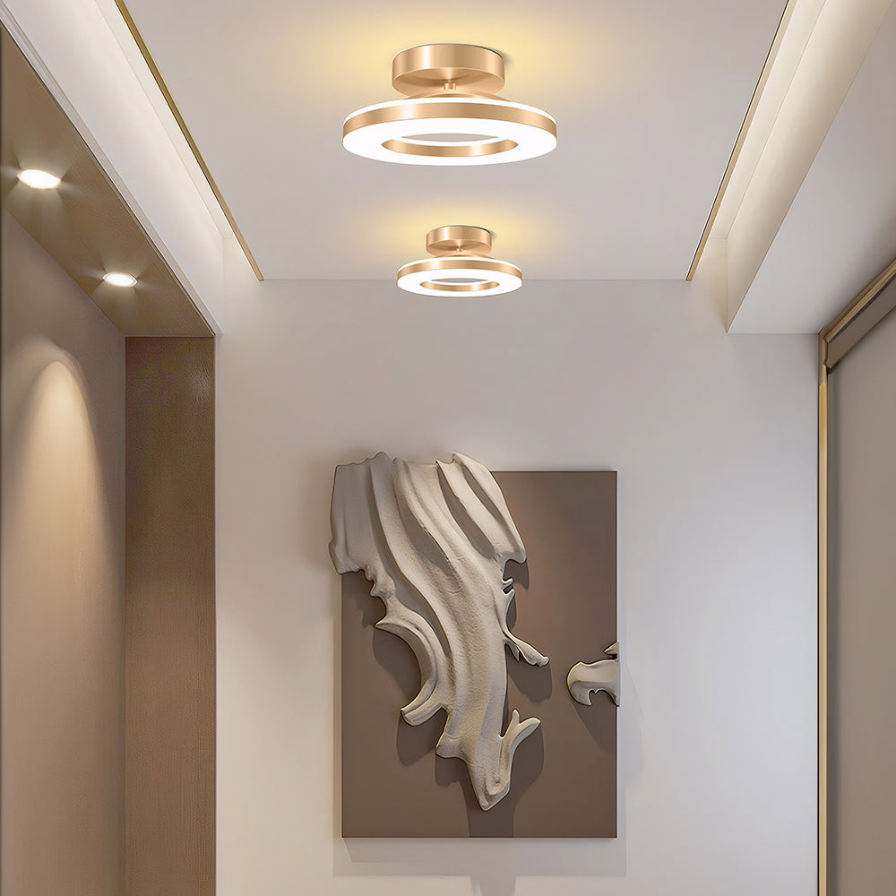 Plafondlamp Minimalistisch LED met Ronde Ring en Geïntegreerde Verlichting