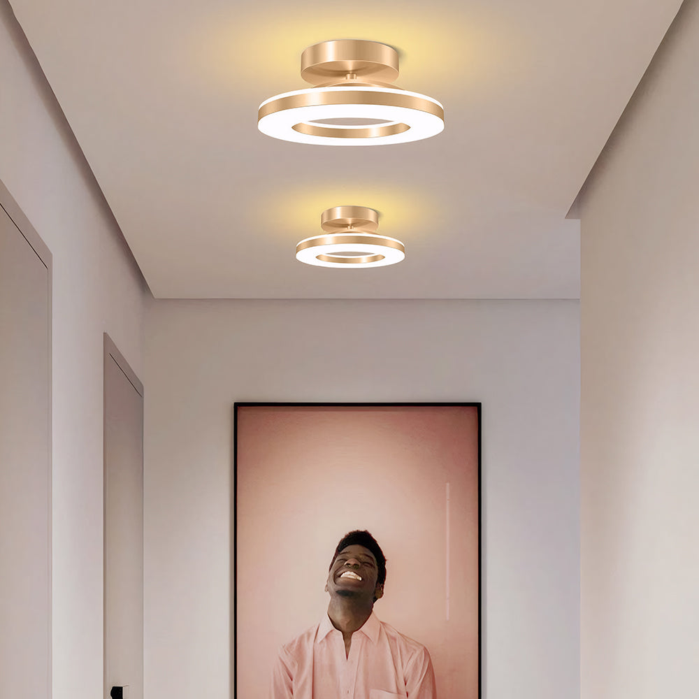 Plafondlamp Minimalistisch LED met Ronde Ring en Geïntegreerde Verlichting