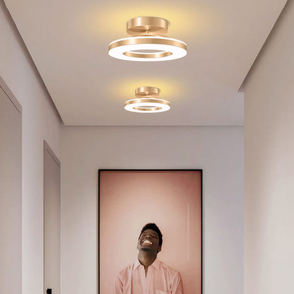 Plafondlamp Minimalistisch LED met Ronde Ring en Geïntegreerde Verlichting