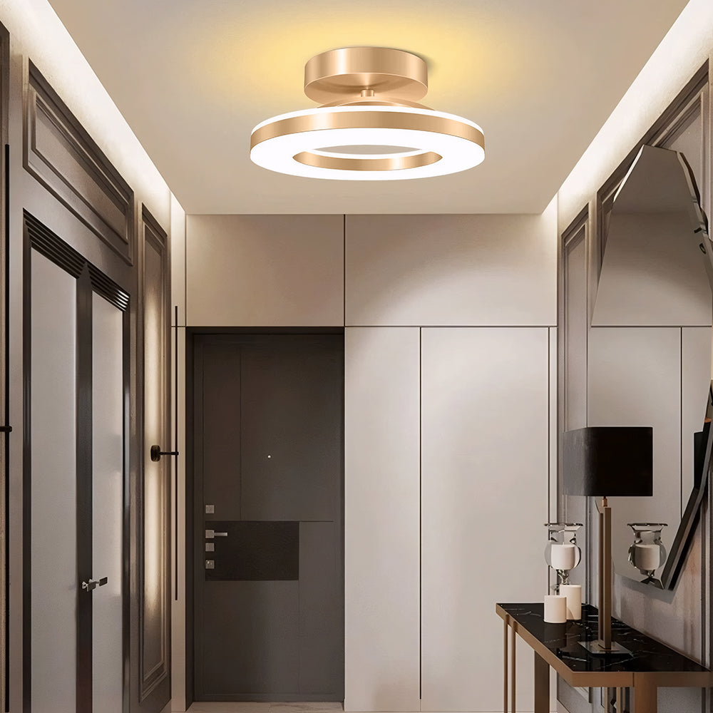 Plafondlamp Minimalistisch LED met Ronde Ring en Geïntegreerde Verlichting