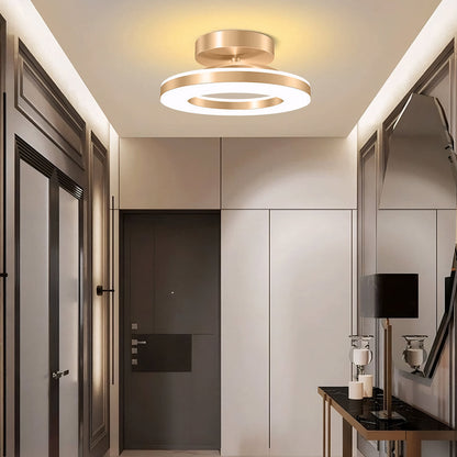 Plafondlamp Minimalistisch LED met Ronde Ring en Geïntegreerde Verlichting