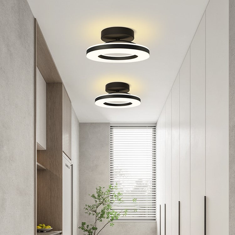 Plafondlamp Minimalistisch LED met Ronde Ring en Geïntegreerde Verlichting