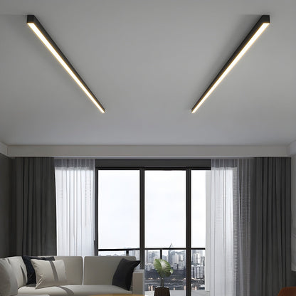Plafondlamp Minimalistisch Lineair LED met Geïntegreerde LED en Keuze uit 3 Lichttemperaturen
