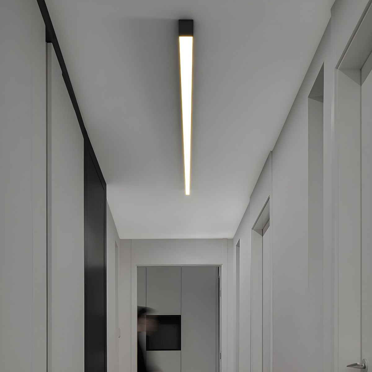 Plafondlamp Minimalistisch Lineair LED met Geïntegreerde LED en Keuze uit 3 Lichttemperaturen