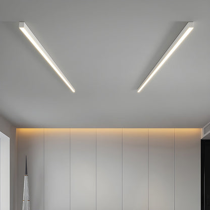 Plafondlamp Minimalistisch Lineair LED met Geïntegreerde LED en Keuze uit 3 Lichttemperaturen