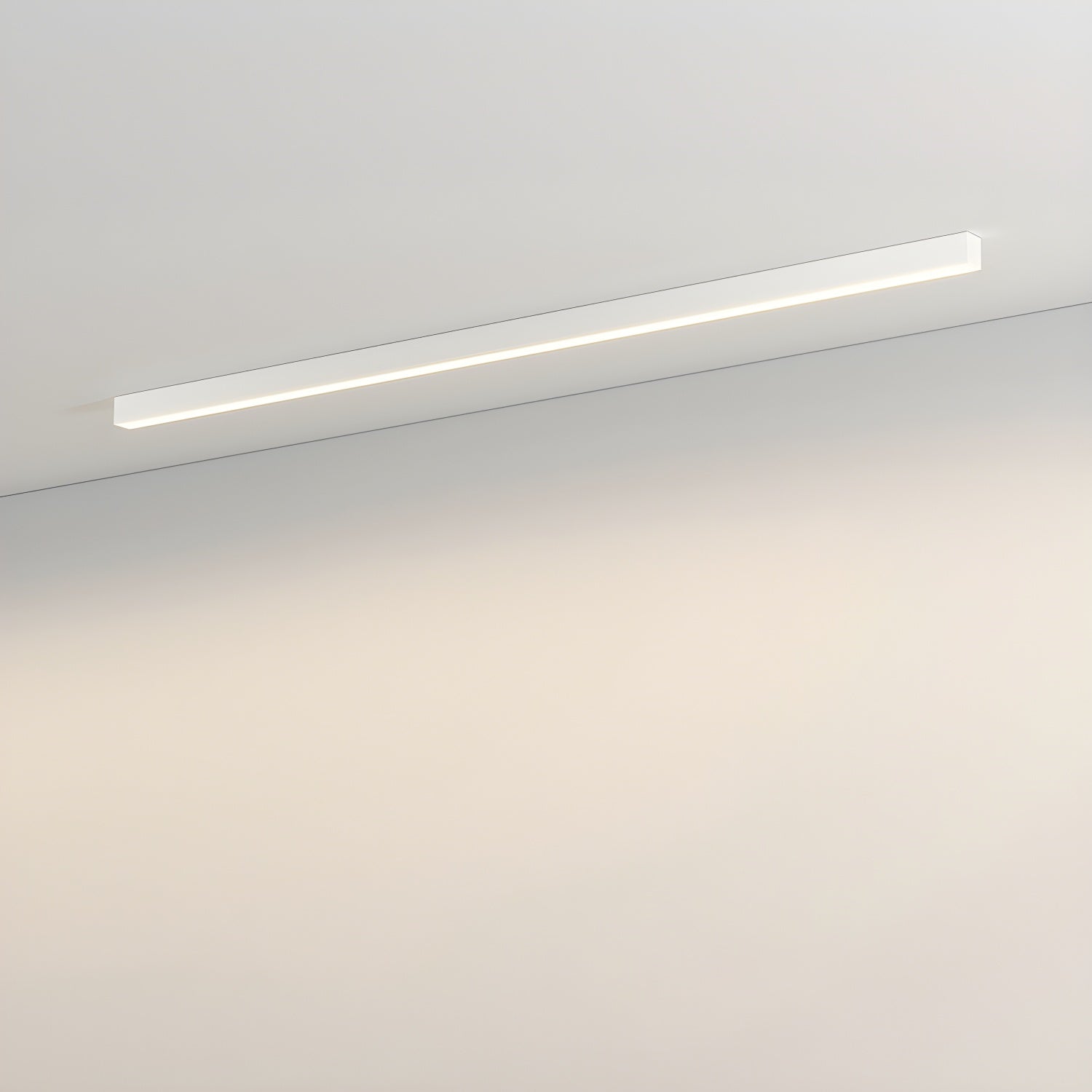 Plafondlamp Minimalistisch Lineair LED met Geïntegreerde LED en Keuze uit 3 Lichttemperaturen