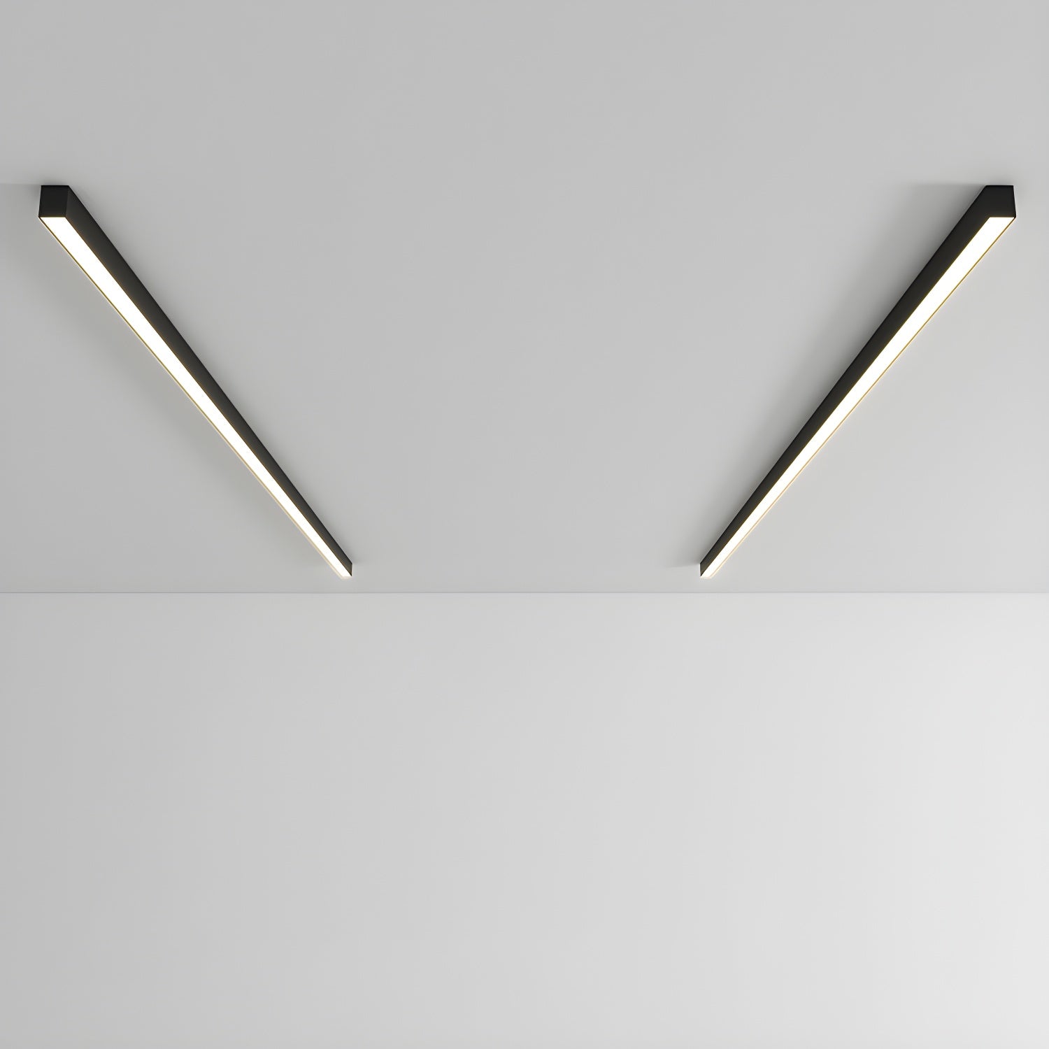 Plafondlamp Minimalistisch Lineair LED met Geïntegreerde LED en Keuze uit 3 Lichttemperaturen