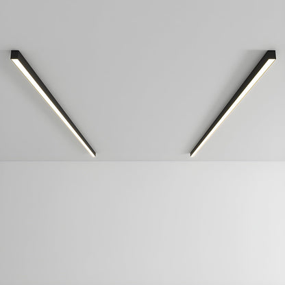 Plafondlamp Minimalistisch Lineair LED met Geïntegreerde LED en Keuze uit 3 Lichttemperaturen