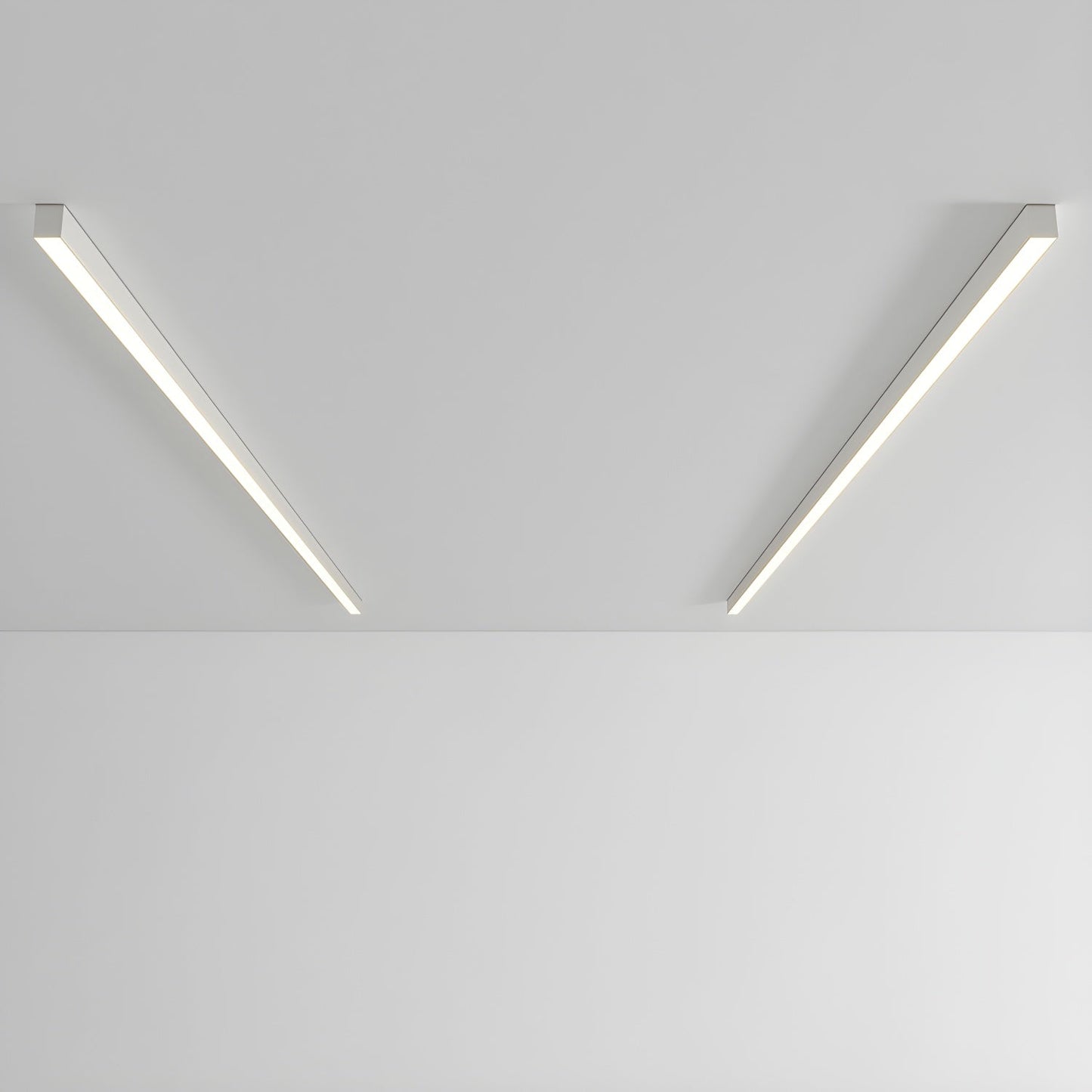 Plafondlamp Minimalistisch Lineair LED met Geïntegreerde LED en Keuze uit 3 Lichttemperaturen