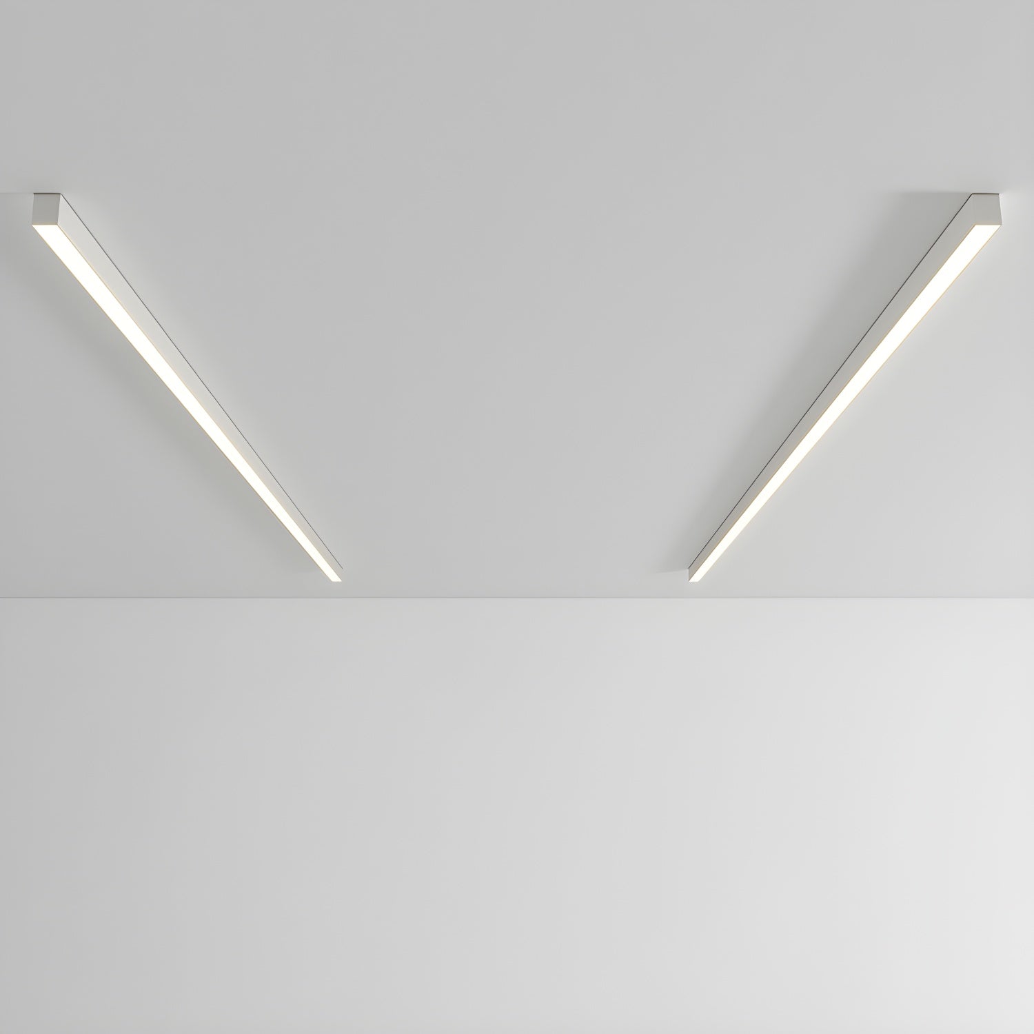 Plafondlamp Minimalistisch Lineair LED met Geïntegreerde LED en Keuze uit 3 Lichttemperaturen