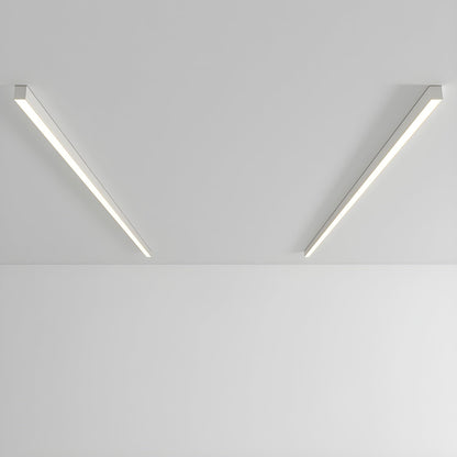 Plafondlamp Minimalistisch Lineair LED met Geïntegreerde LED en Keuze uit 3 Lichttemperaturen