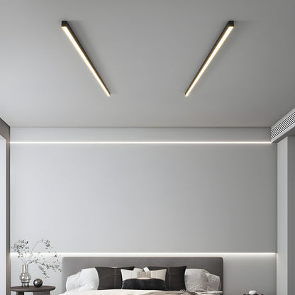 Plafondlamp Minimalistisch Lineair LED met Geïntegreerde LED en Keuze uit 3 Lichttemperaturen