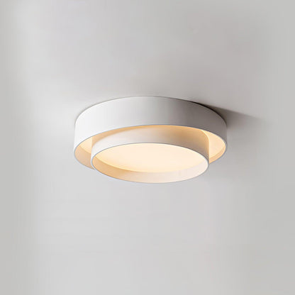 Plafondlamp Minimalistisch met Dubbele Ring en Geïntegreerde LED