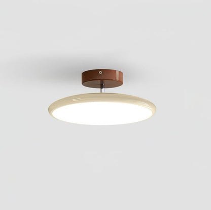 Plafondlamp Minimalistisch met Ronde Schijfkap en Geïntegreerd LED