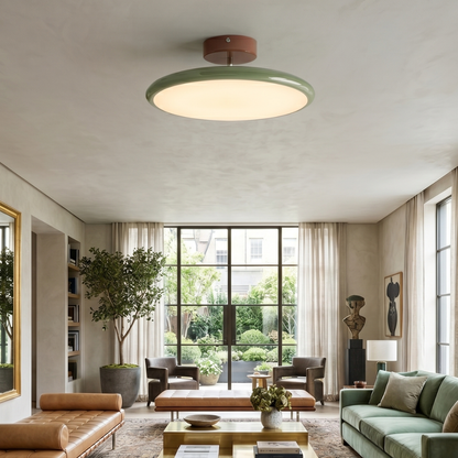 Plafondlamp Minimalistisch met Ronde Schijfkap en Geïntegreerd LED