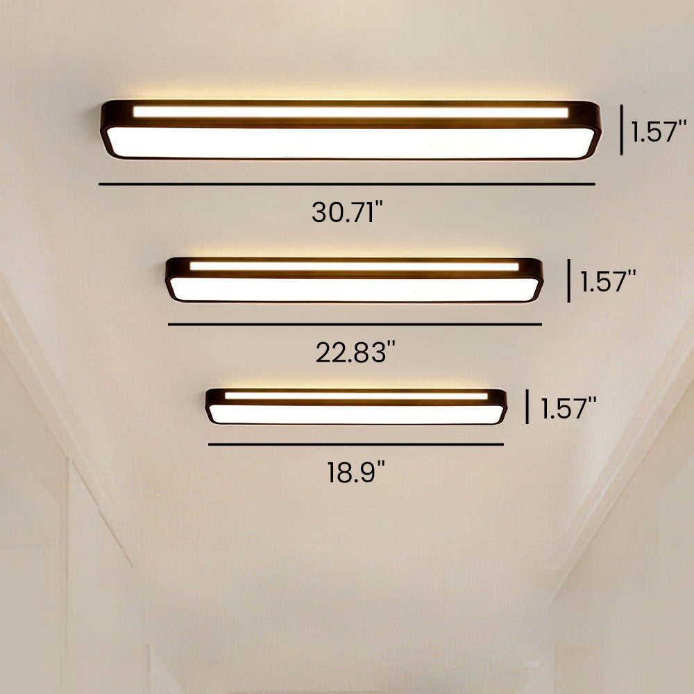 Plafondlamp Minimalistisch Rechthoekig met Geïntegreerde LED