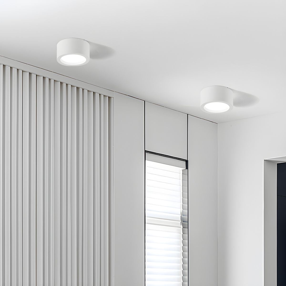 Plafondlamp Minimalistisch Rond met Geïntegreerde LED en Opbouwmontage