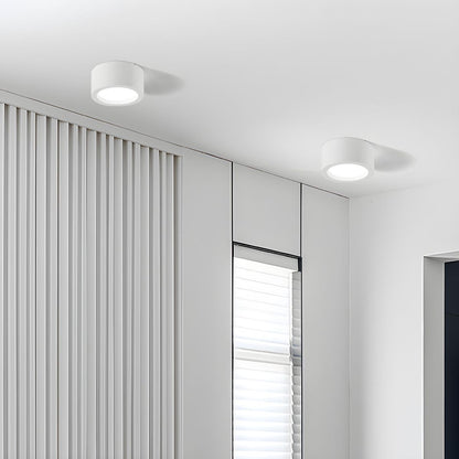 Plafondlamp Minimalistisch Rond met Geïntegreerde LED en Opbouwmontage
