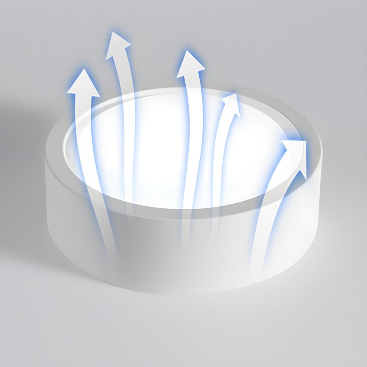 Plafondlamp Minimalistisch Rond met Geïntegreerde LED en Opbouwmontage