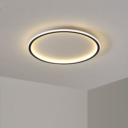 Plafondlamp Minimalistisch Rond met Geïntegreerde LED en Strak Ring Design