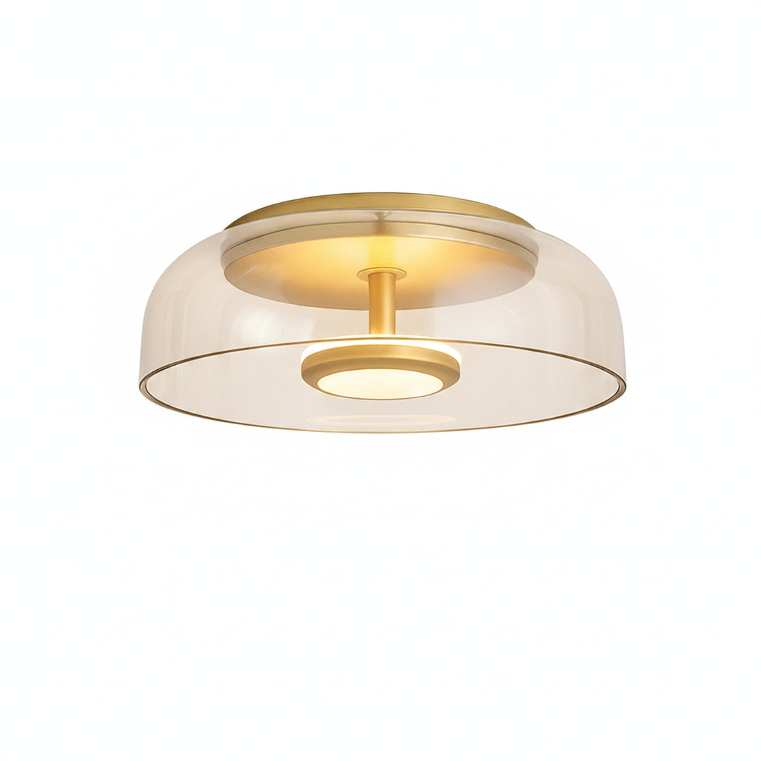 Plafondlamp Modern met Glazen Kap en Geïntegreerde LED