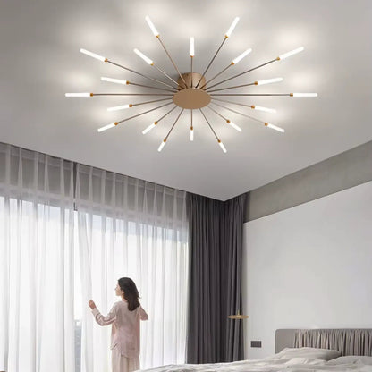 Plafondlamp Modern met Sputnik Design en Staafvormige LED Lichtbuizen
