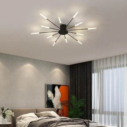 Plafondlamp Modern met Sputnik Design en Staafvormige LED Lichtbuizen
