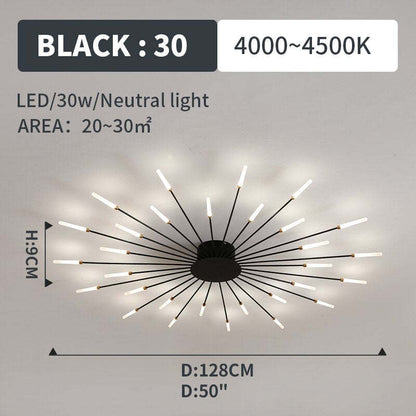 Plafondlamp Modern met Vuurwerk Design en Geïntegreerde LED