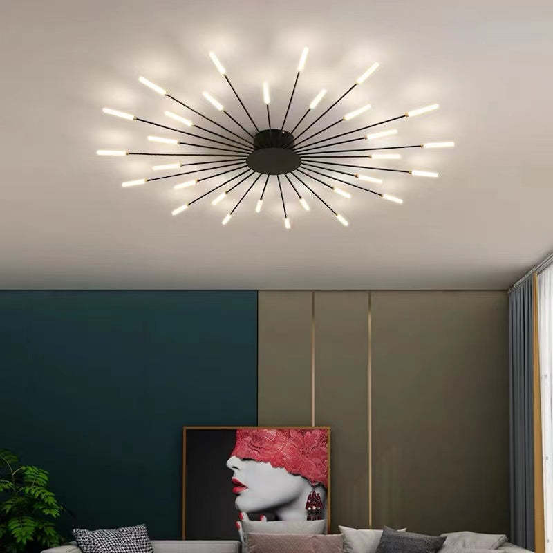 Plafondlamp Modern met Vuurwerk Design en Geïntegreerde LED