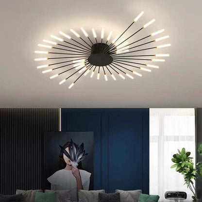 Plafondlamp Modern met Vuurwerk Design en Geïntegreerde LED