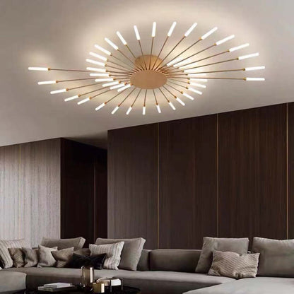 Plafondlamp Modern met Vuurwerk Design en Geïntegreerde LED