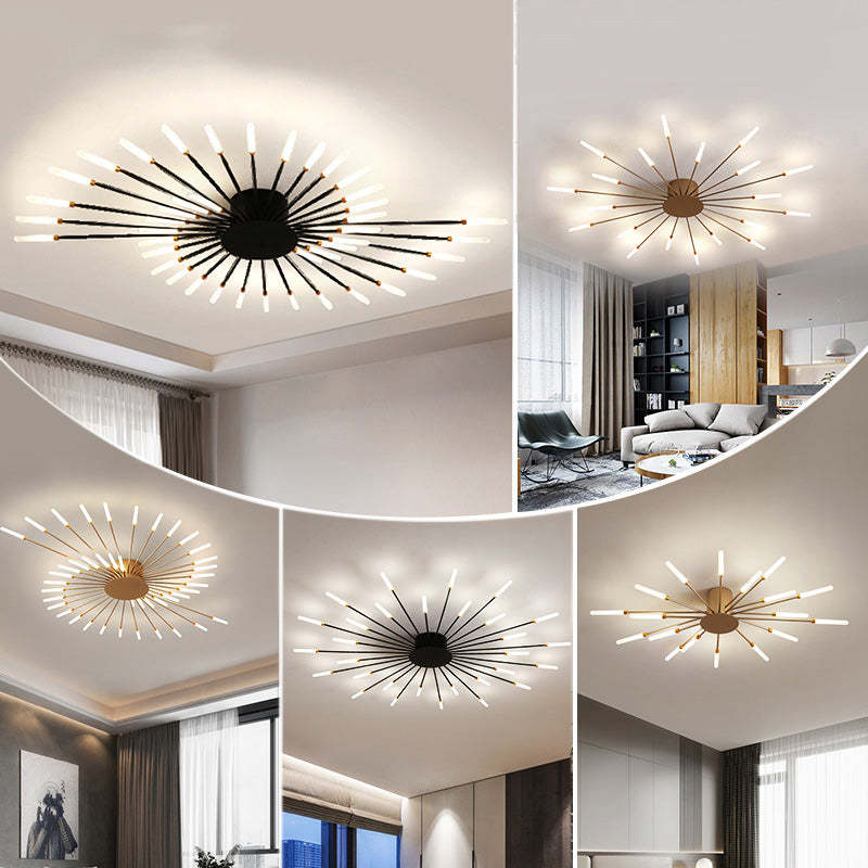 Plafondlamp Modern met Vuurwerk Design en Geïntegreerde LED