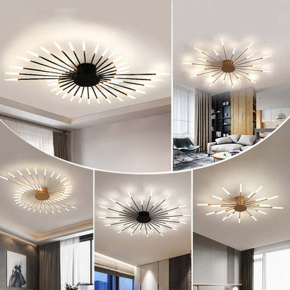 Plafondlamp Modern met Vuurwerk Design en Geïntegreerde LED