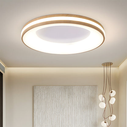 Plafondlamp Modern Rond met Geïntegreerde LED en Dubbele Ring