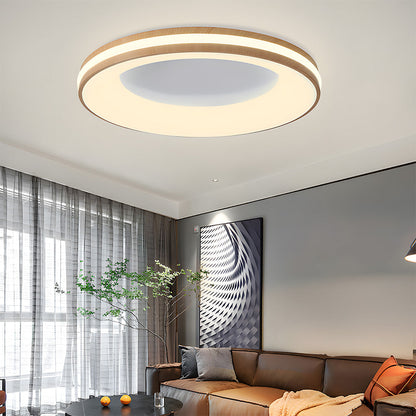 Plafondlamp Modern Rond met Geïntegreerde LED en Dubbele Ring