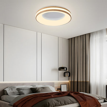 Plafondlamp Modern Rond met Geïntegreerde LED en Dubbele Ring