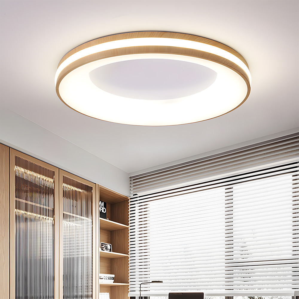 Plafondlamp Modern Rond met Geïntegreerde LED en Dubbele Ring