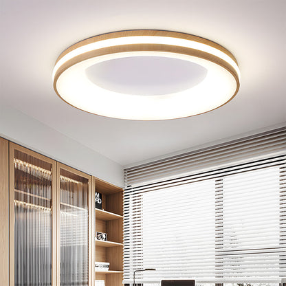 Plafondlamp Modern Rond met Geïntegreerde LED en Dubbele Ring