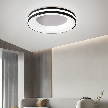 Plafondlamp Modern Rond met Geïntegreerde LED en Dubbele Ring