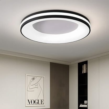 Plafondlamp Modern Rond met Geïntegreerde LED en Dubbele Ring