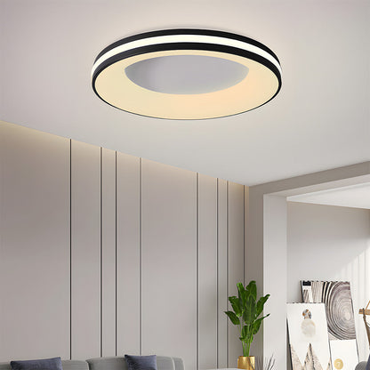 Plafondlamp Modern Rond met Geïntegreerde LED en Dubbele Ring