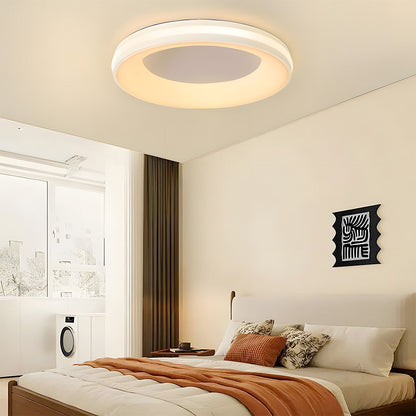Plafondlamp Modern Rond met Geïntegreerde LED en Dubbele Ring