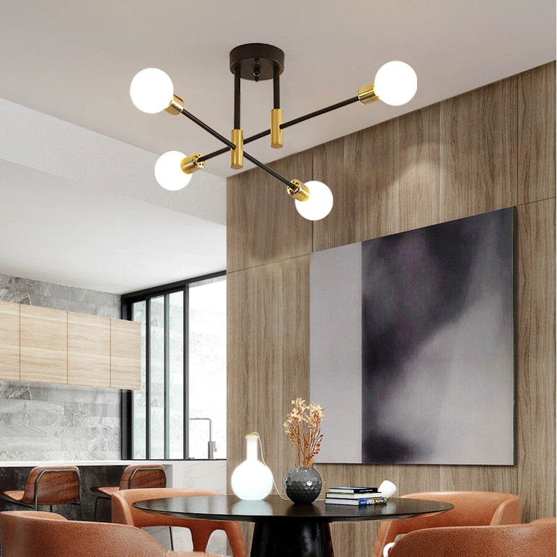Plafondlamp Modern Sputnik met Meerdere Armen en E27 Fitting