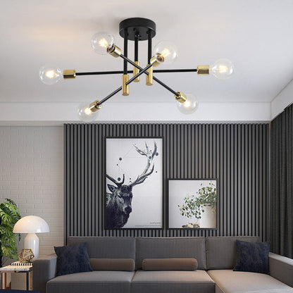 Plafondlamp Modern Sputnik met Meerdere Armen en E27 Fitting