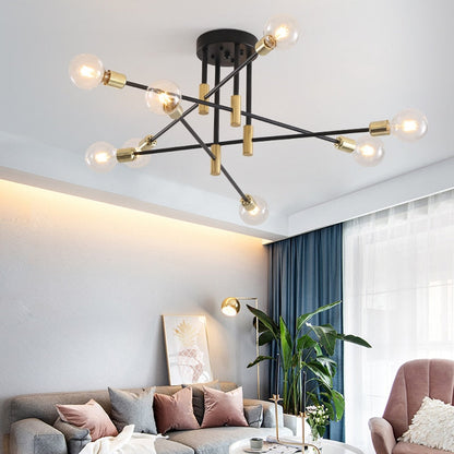 Plafondlamp Modern Sputnik met Meerdere Armen en E27 Fitting
