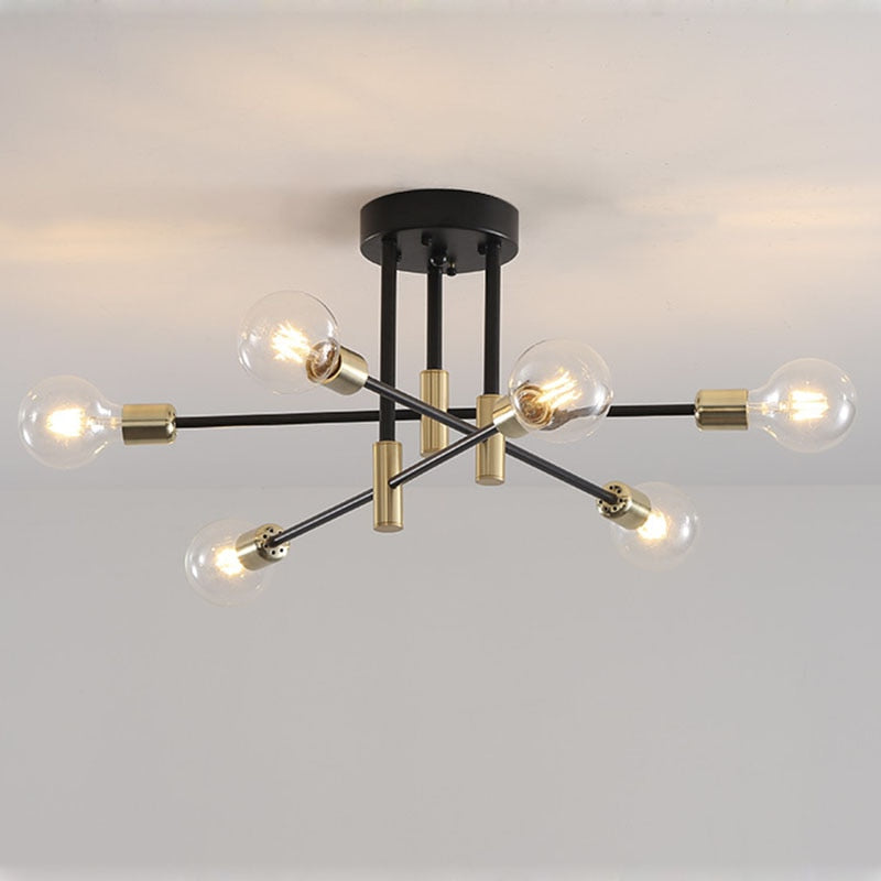 Plafondlamp Modern Sputnik met Meerdere Armen en E27 Fitting