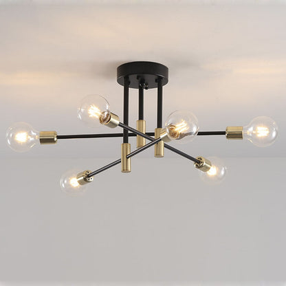 Plafondlamp Modern Sputnik met Meerdere Armen en E27 Fitting