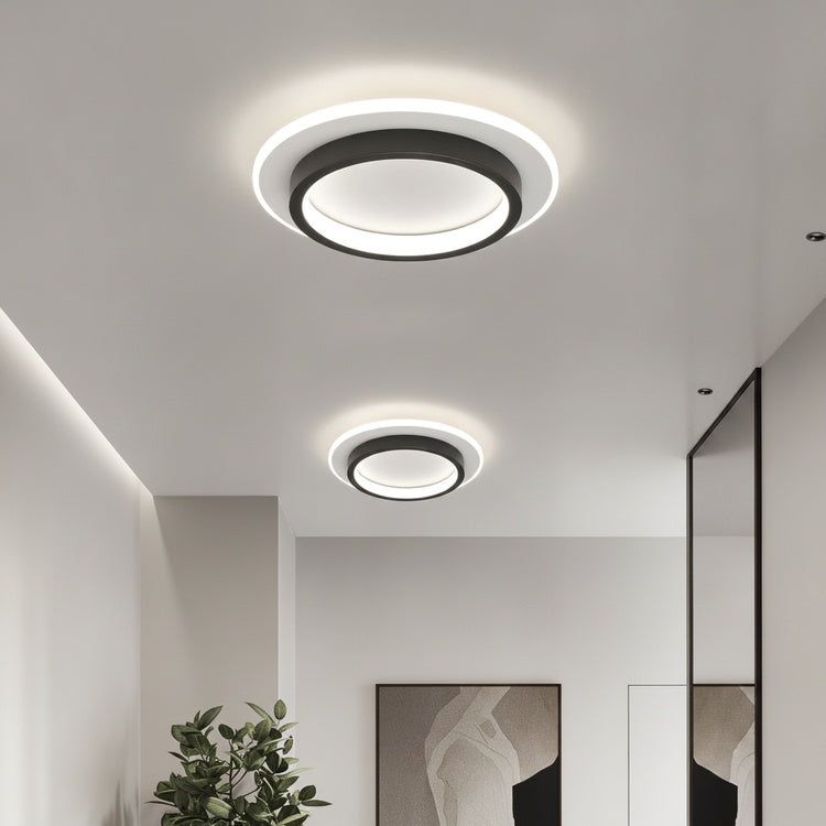 Plafondlamp Moderne LED met Dubbele Ring en Ronde Vorm