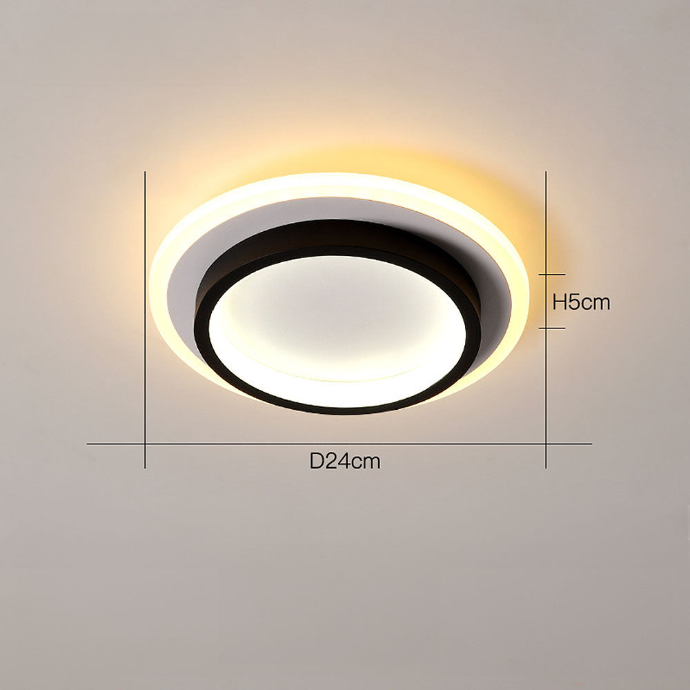 Plafondlamp Moderne LED met Dubbele Ring en Ronde Vorm