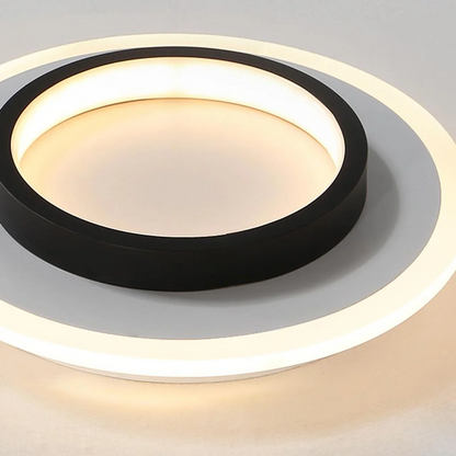 Plafondlamp Moderne LED met Dubbele Ring en Ronde Vorm